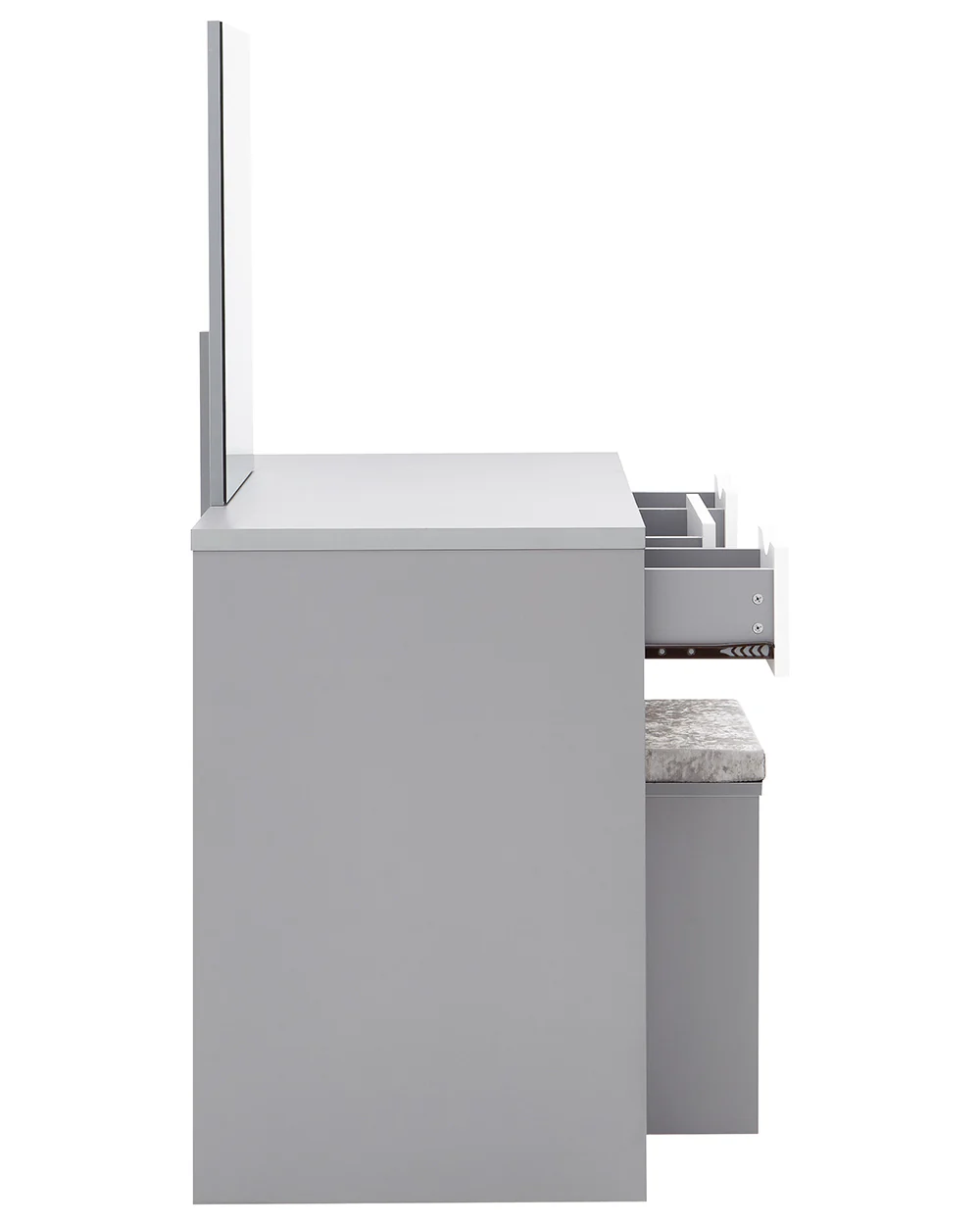Elizabeth Dressing Table Set Grey + White - Image 12