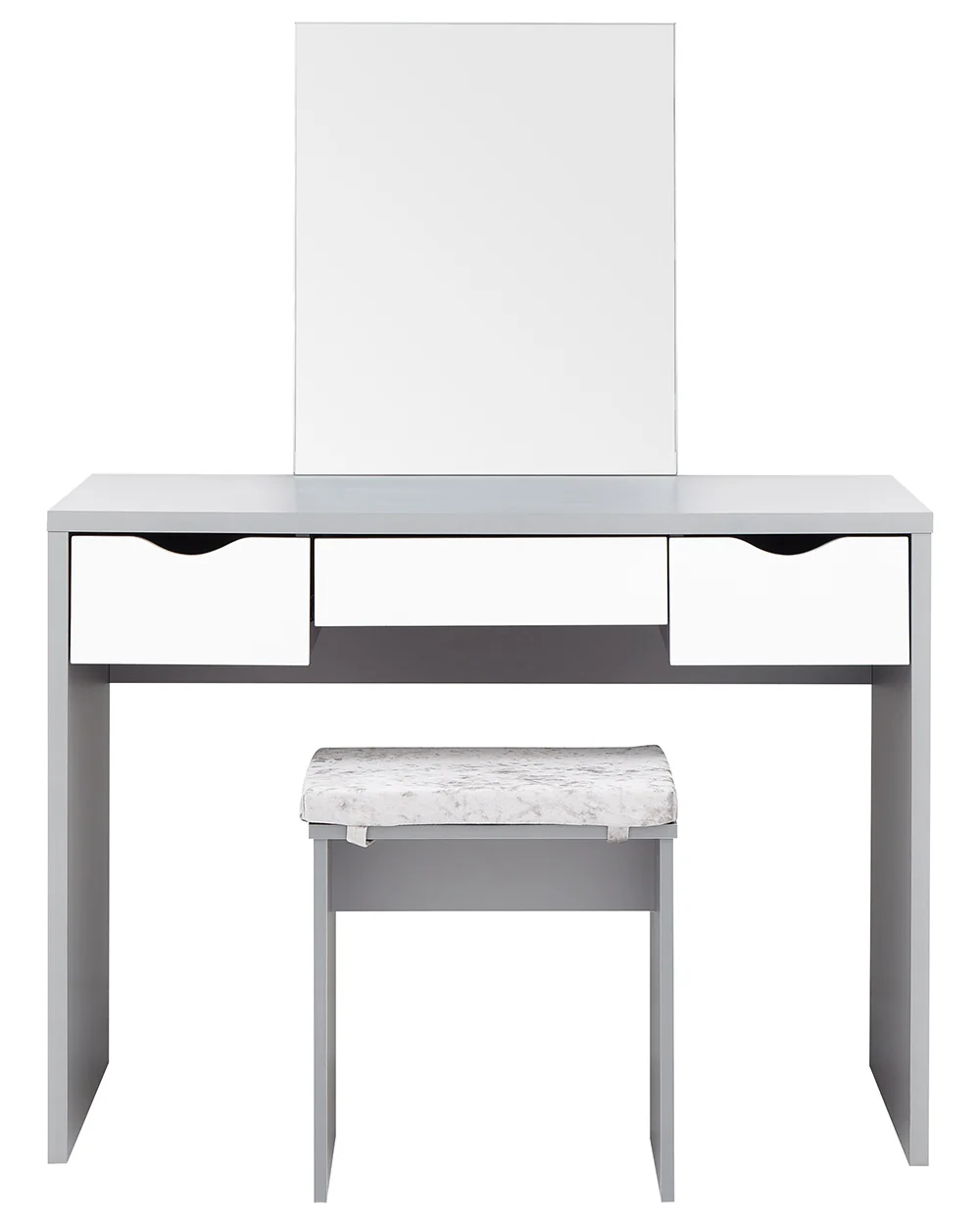 Elizabeth Dressing Table Set Grey + White - Image 8