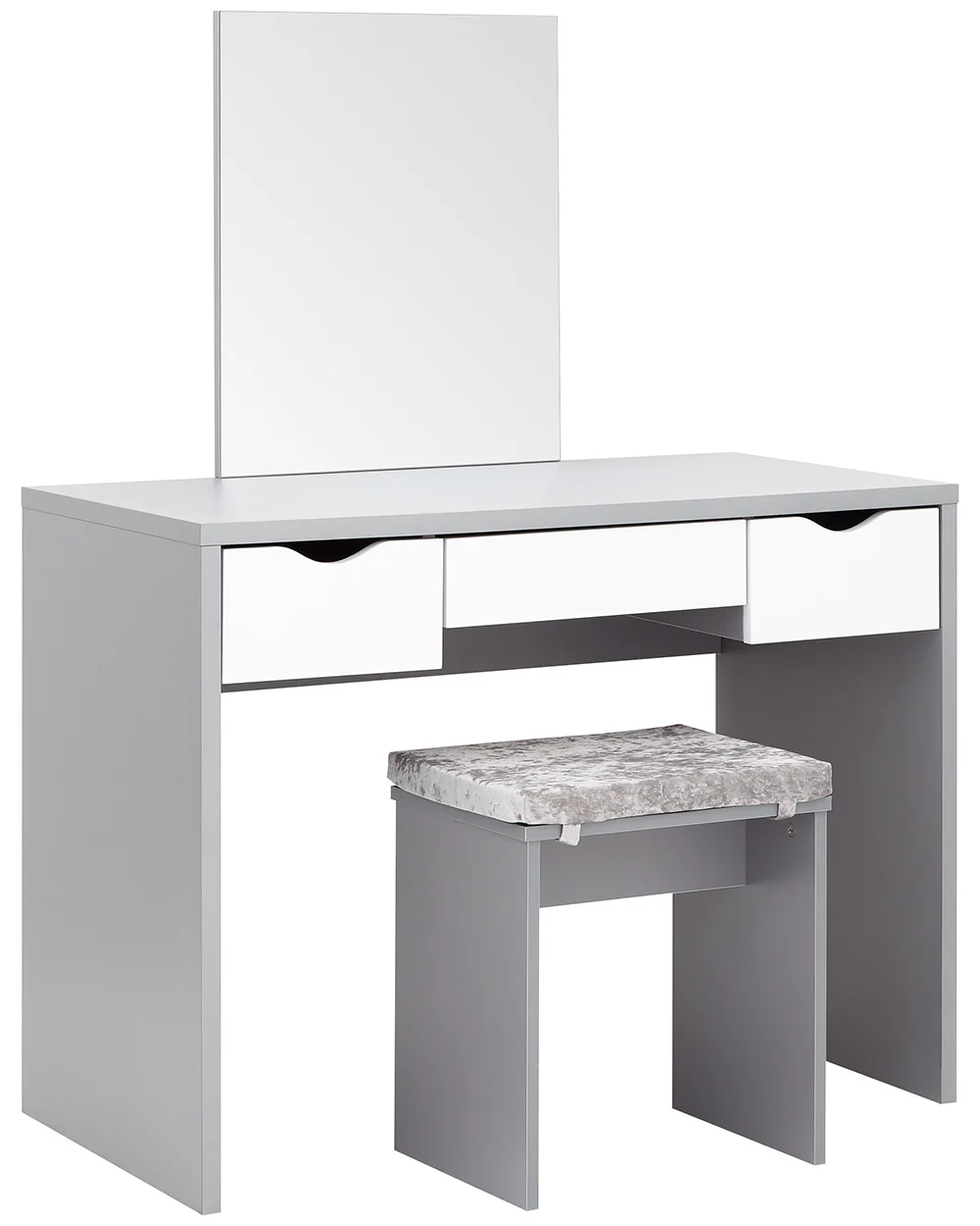 Elizabeth Dressing Table Set Grey + White - Image 9