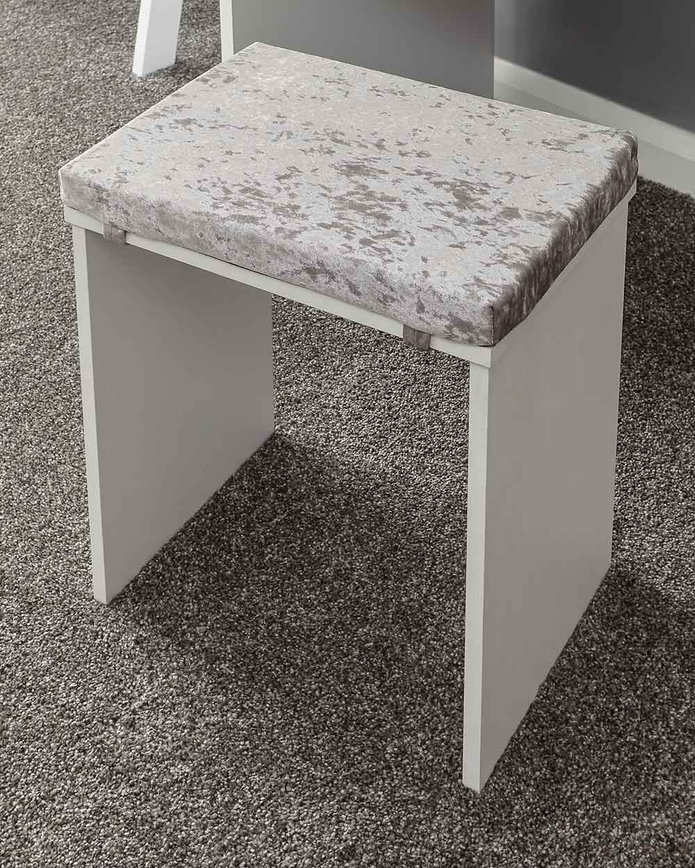 Elizabeth Dressing Table Set White + Grey - Image 6