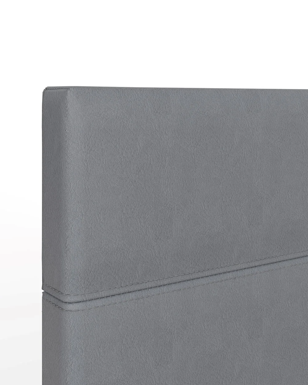 End Lift Ottoman Small Double Bed Grey Faux Leather 120cm - Image 4