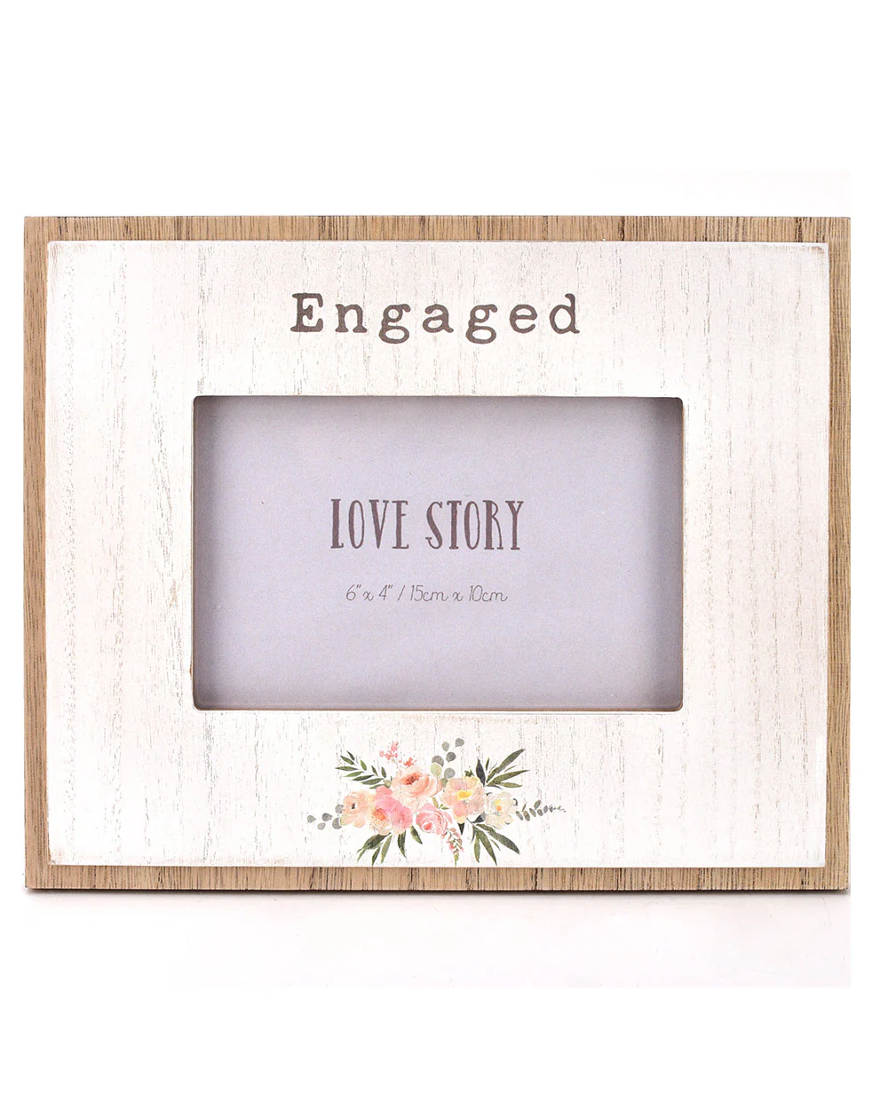 Engagement Gift Wooden Photo Frame 6" X 4" - Image 4
