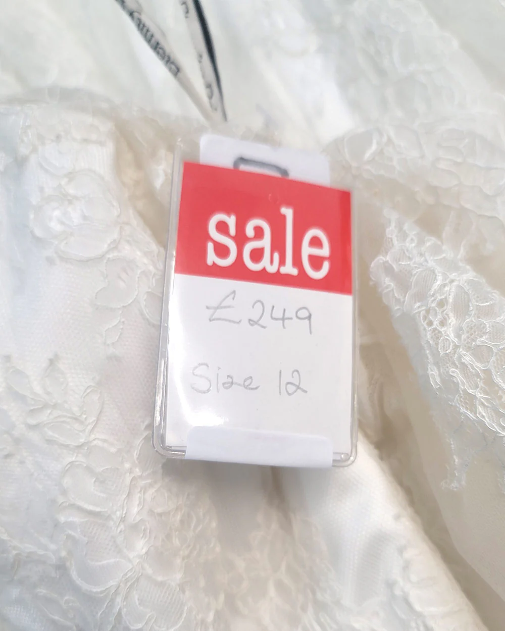 Eternity Bride Ivory Illusion Wedding Dress Size 12-14 - Image 12