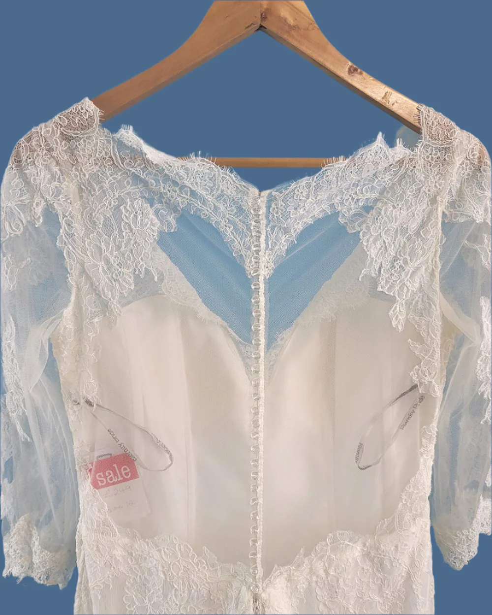 Eternity Bride Ivory Illusion Wedding Dress Size 12-14 - Image 7