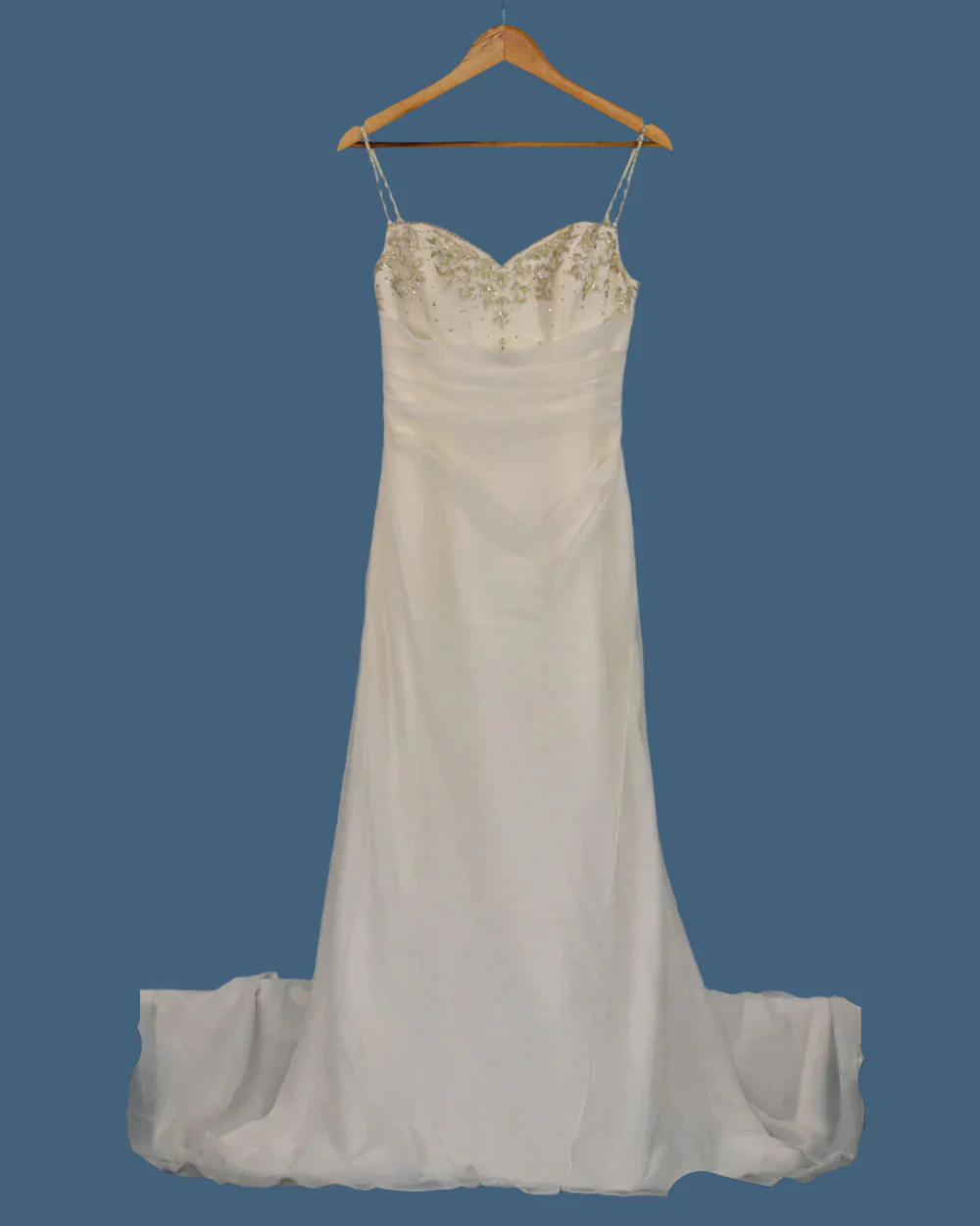 Euro Bride Ivory Fitted Wedding Dress Size 10 - Image 2