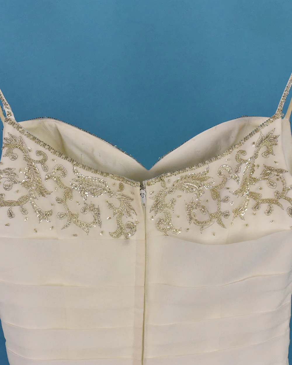 Euro Bride Ivory Fitted Wedding Dress Size 10 - Image 6