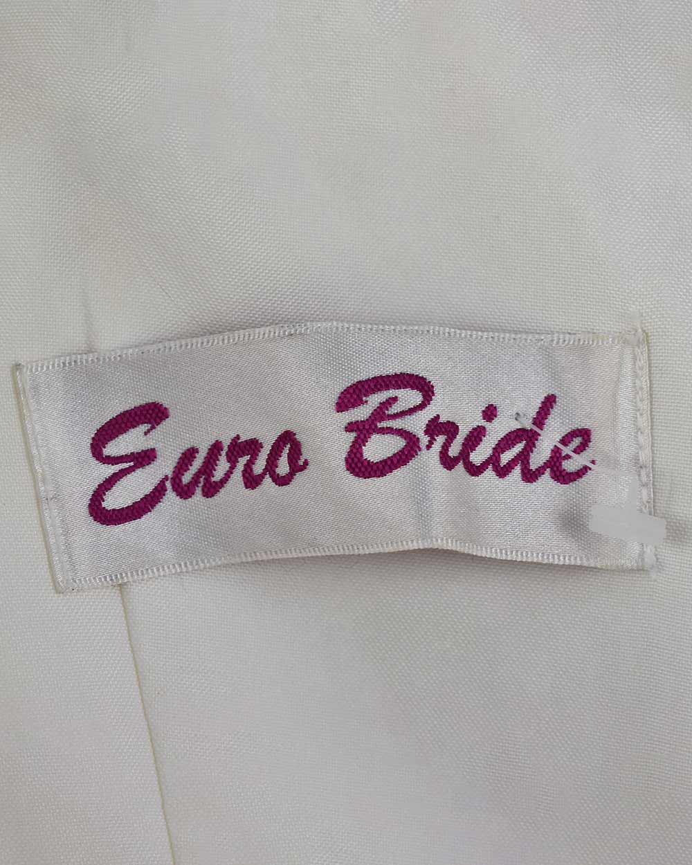 Euro Bride Ivory Fitted Wedding Dress Size 10 - Image 9