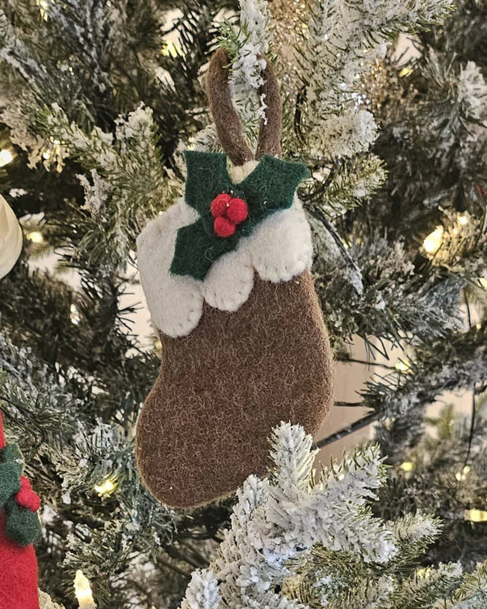 Felt Christmas Decoration Handmade Stocking Xmas Pud - Image 2