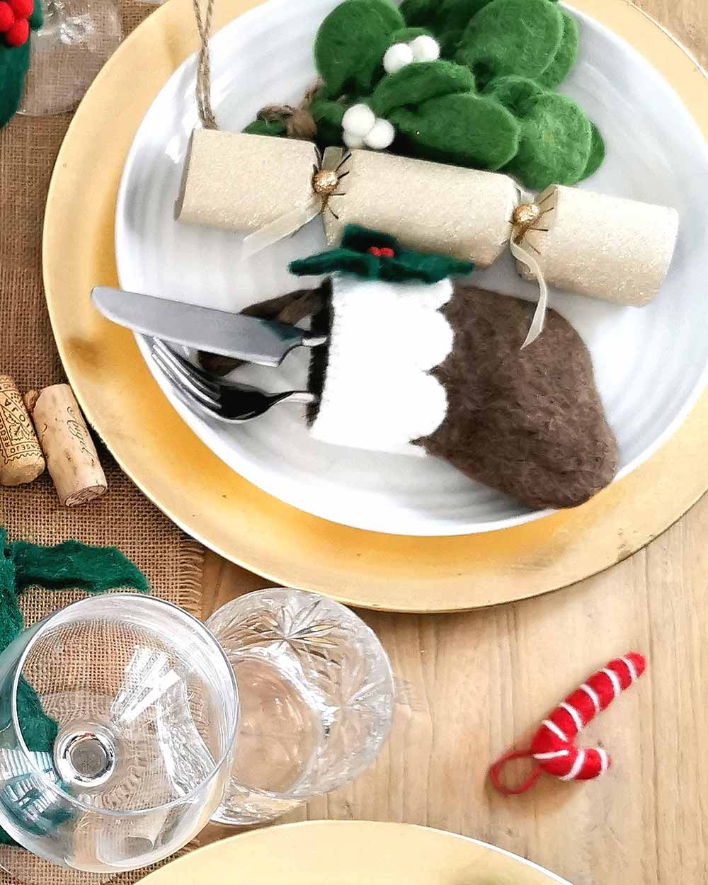 Felt Christmas Decoration Handmade Stocking Xmas Pud - Image 5