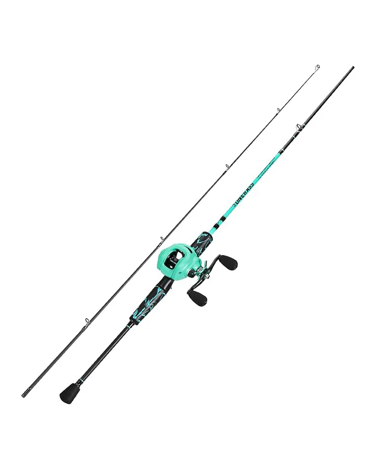 Fishing Rod Reel Combo IM6 Graphite 2Pc Blank Baitcasting