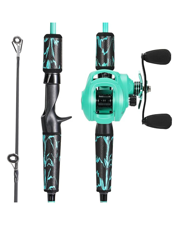 Fishing Rod Reel Combo IM6 Graphite 2Pc Blank Baitcasting - Image 3