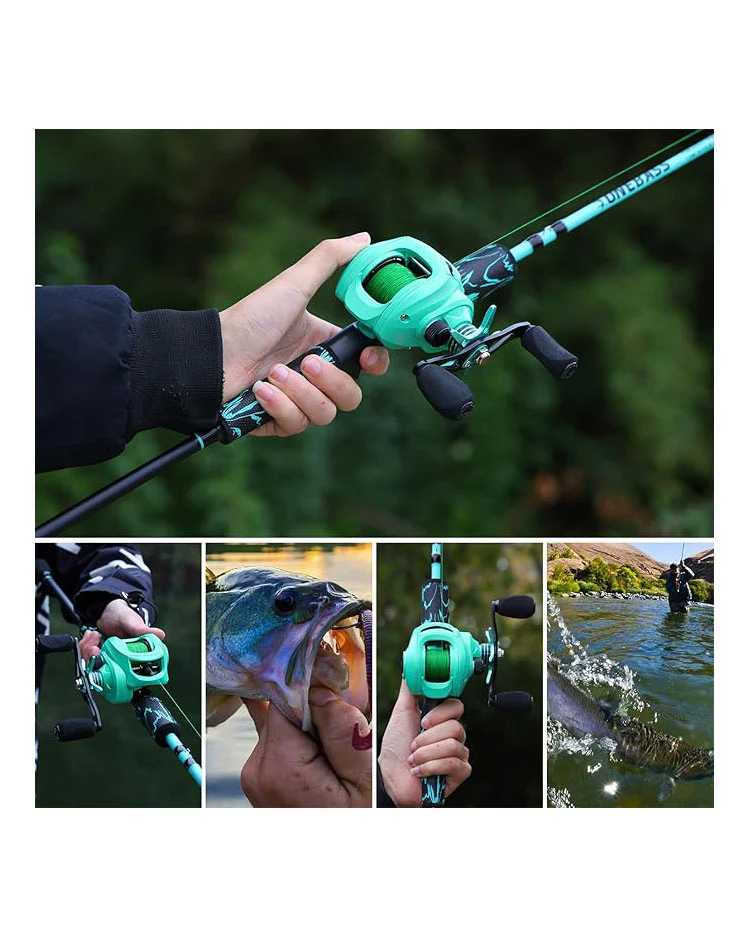 Fishing Rod Reel Combo IM6 Graphite 2Pc Blank Baitcasting - Image 6