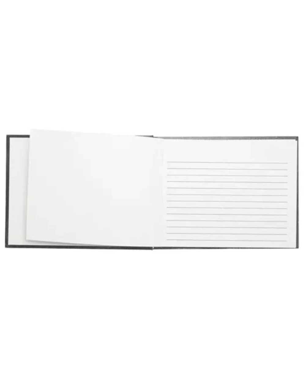 Funeral Memory Guest Book Condolence Leatherette Black Gold - Image 5