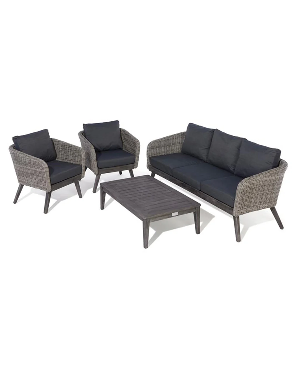 Garden Furniture Set 4 PC Rattan Rowlinson Saigon - Image 11