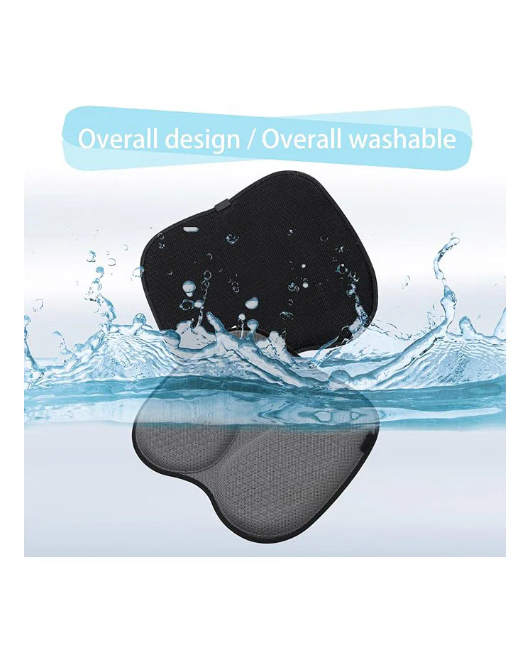 Gel Seat Cushion Pad Non-Slip for Car Seat Wheelchair Grey - Image 3