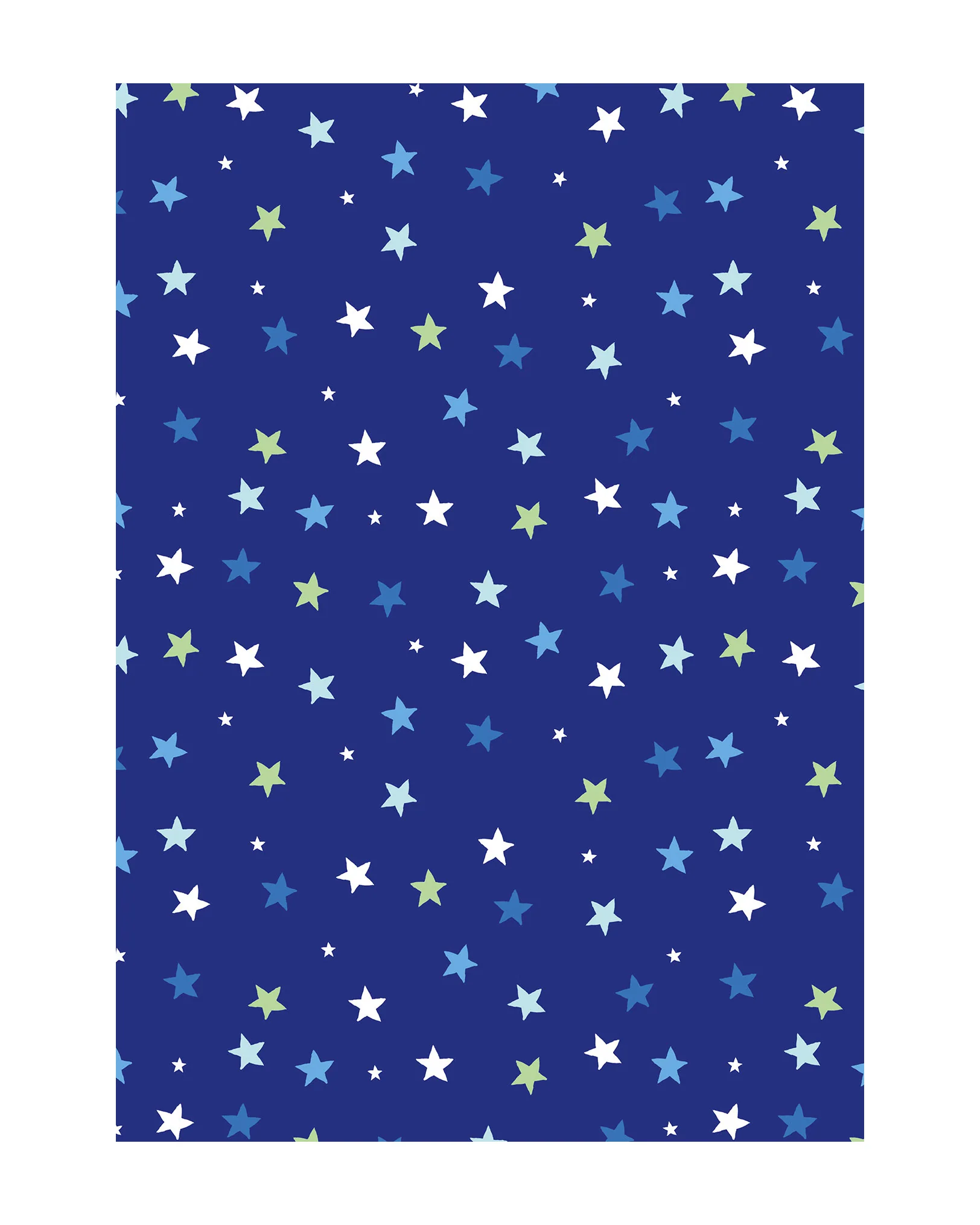 Gift Wrapping Paper Blue Stars - Image 2