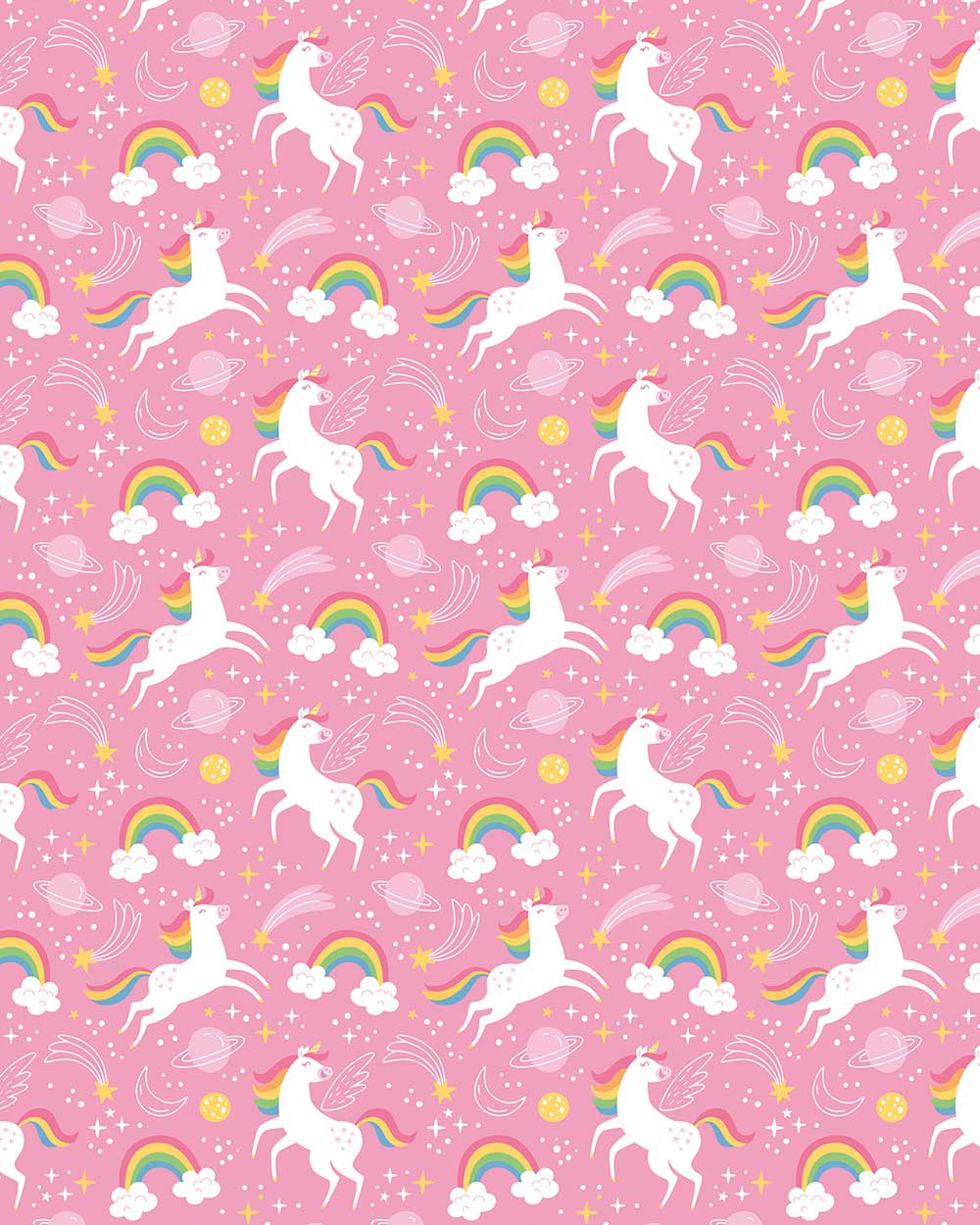Gift Wrapping Paper Unicorn Print - Image 2