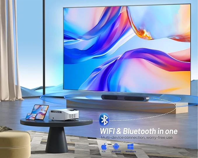 GooDee Portable 4K Projector WiFi Bluetooth YG600 PLUS - Image 2