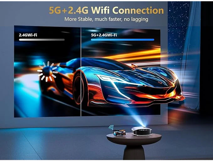 GooDee Portable 4K Projector WiFi Bluetooth YG600 PLUS - Image 4