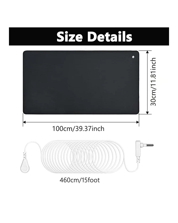 Grounding Mat Earthing 30x100cm Black - Image 2