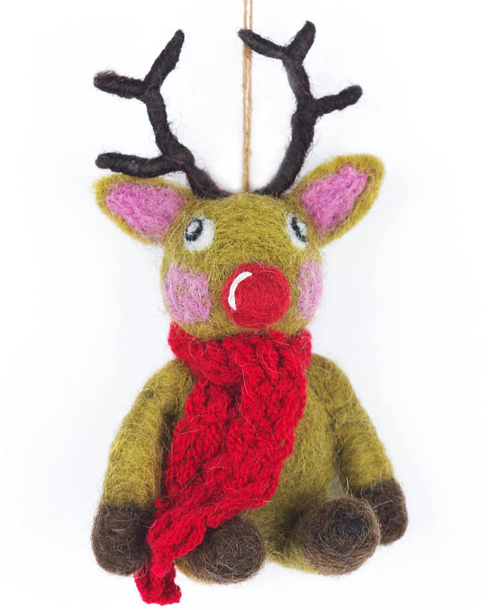 Christmas Tree Decoration Handmade Reindeer - Image 2