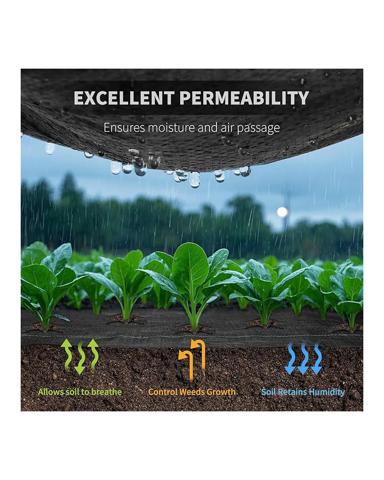 Heavy Duty Weed Control Membrane 2x10m Black - Image 2