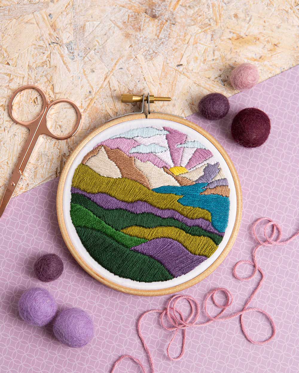 Highland Hike Mini Embroidery Kit Craft - Image 4