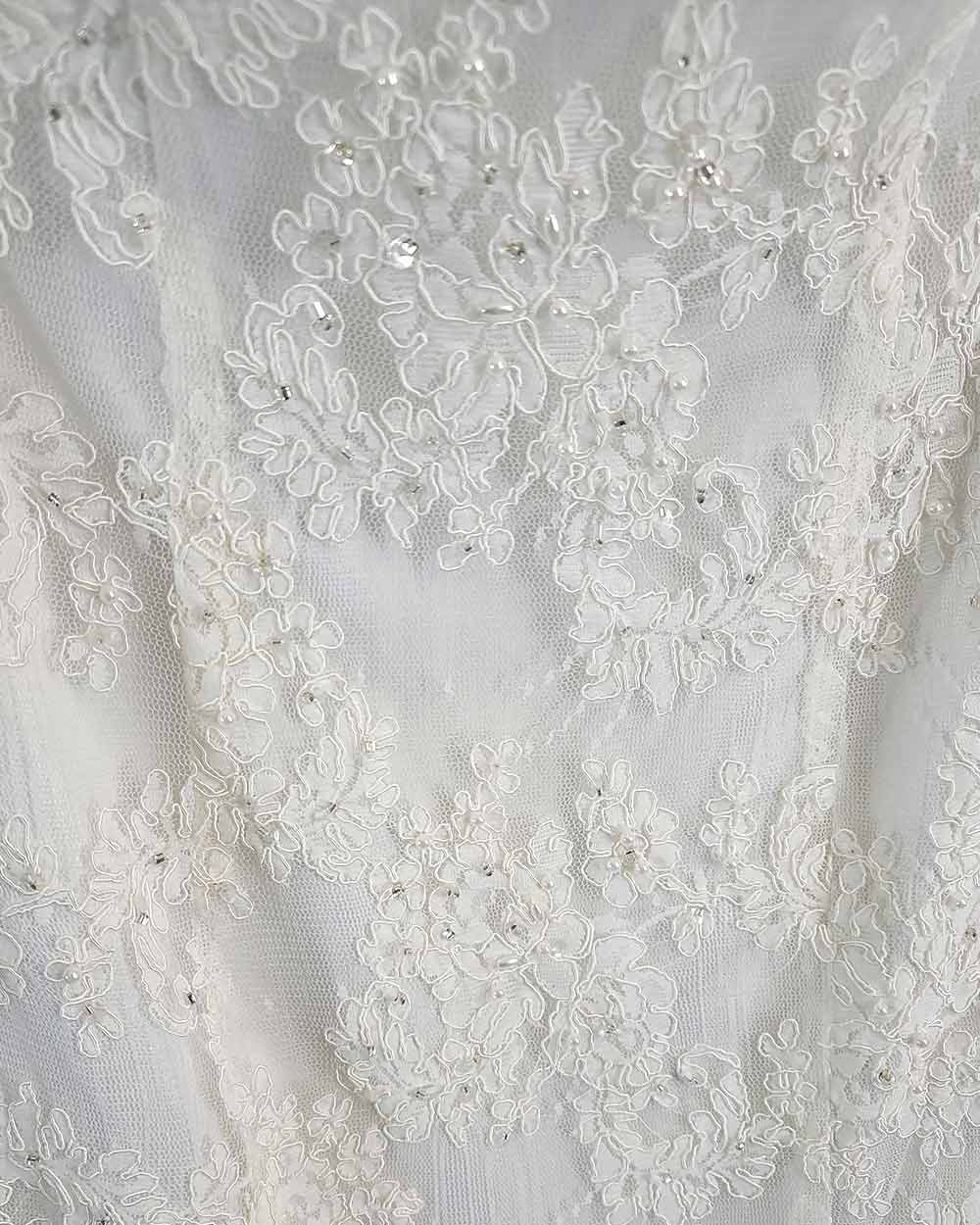 Hilary Morgan Ivory Strapless Fitted Wedding Dress Size 10 - Image 11