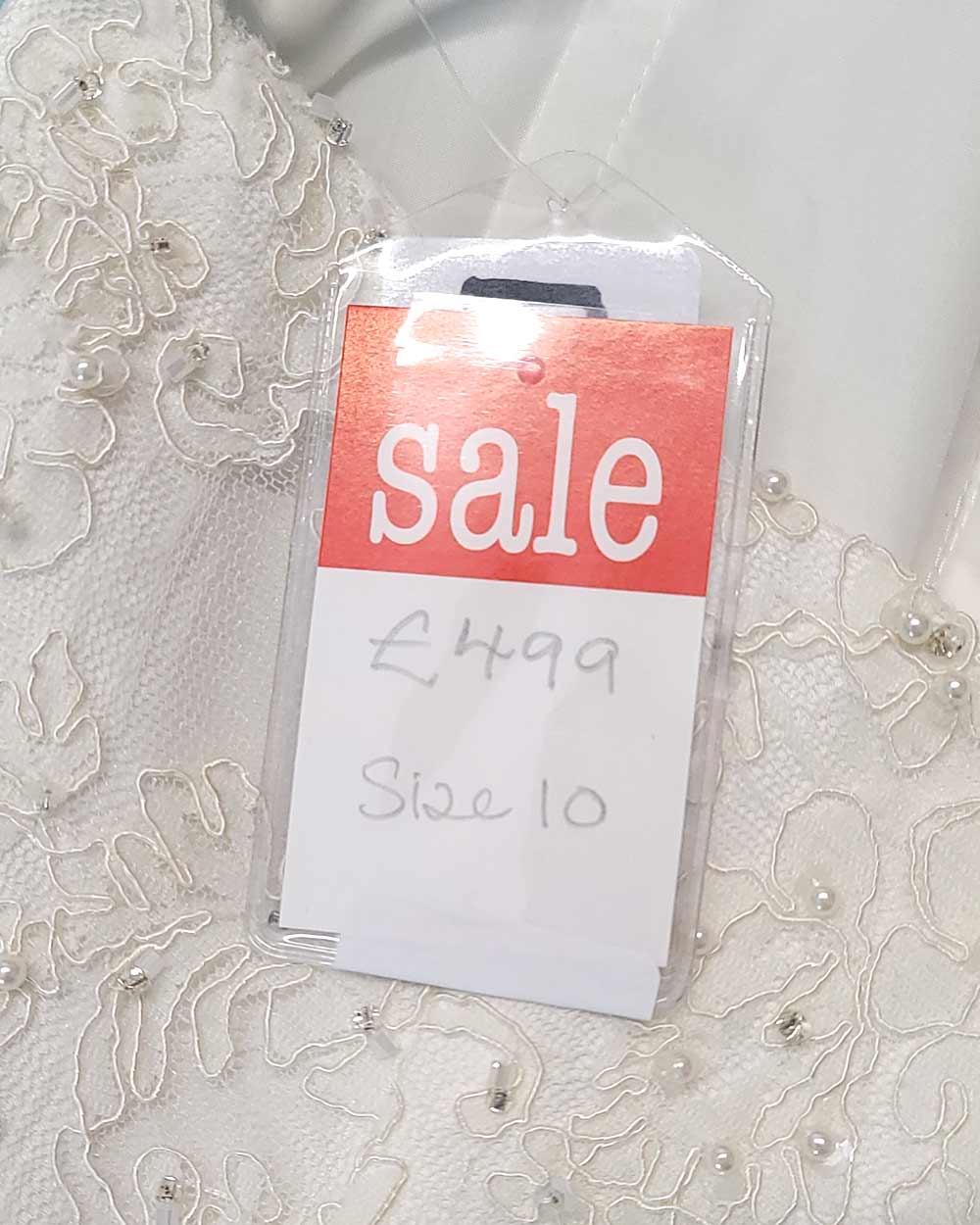 Hilary Morgan Ivory Strapless Fitted Wedding Dress Size 10 - Image 13