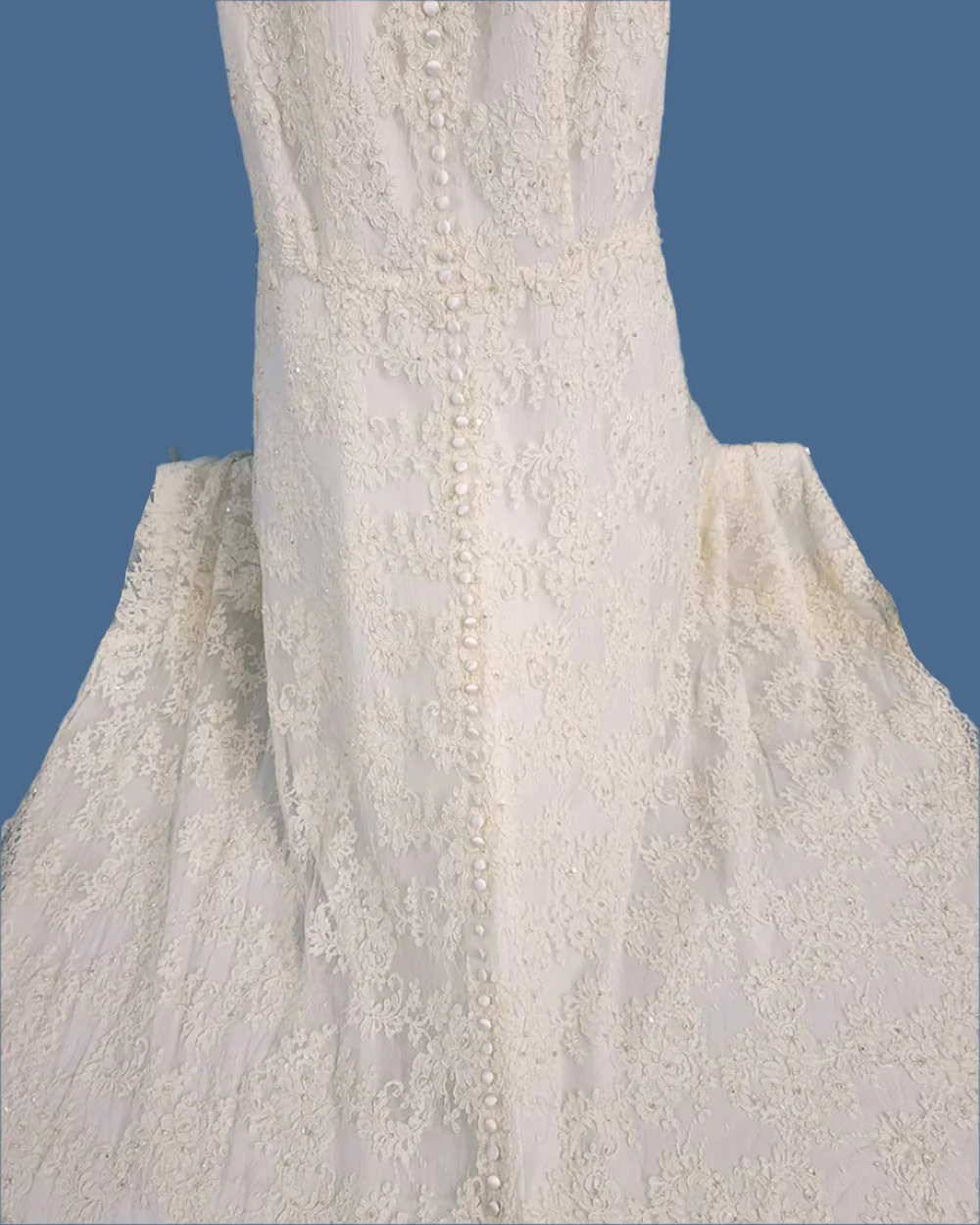Hilary Morgan Ivory Strapless Fitted Wedding Dress Size 10 - Image 8
