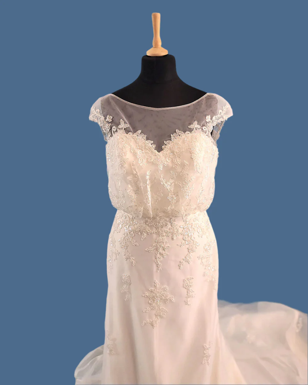 Hilary Morgan White A Line Wedding Dress Size 14-16 - Image 2