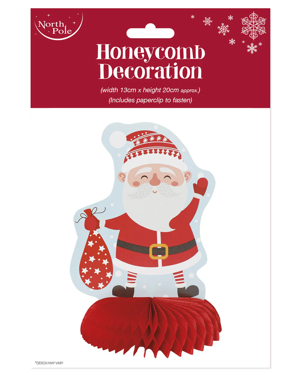 Honeycomb Christmas Decoration Santa - Image 2