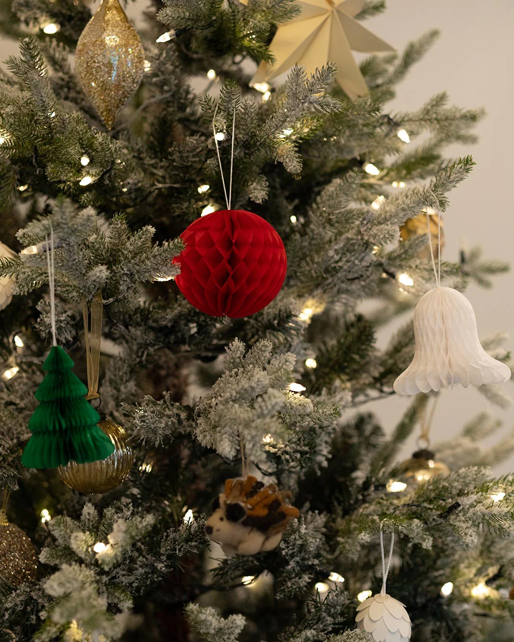 Honeycomb Christmas Tree Decorations 3PK - Image 2