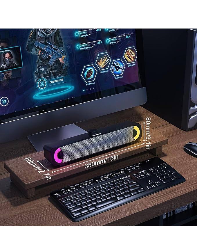 Hpylife H Computer Speaker for Desktop, Laptop, MP4, Plug and Play - Image 6