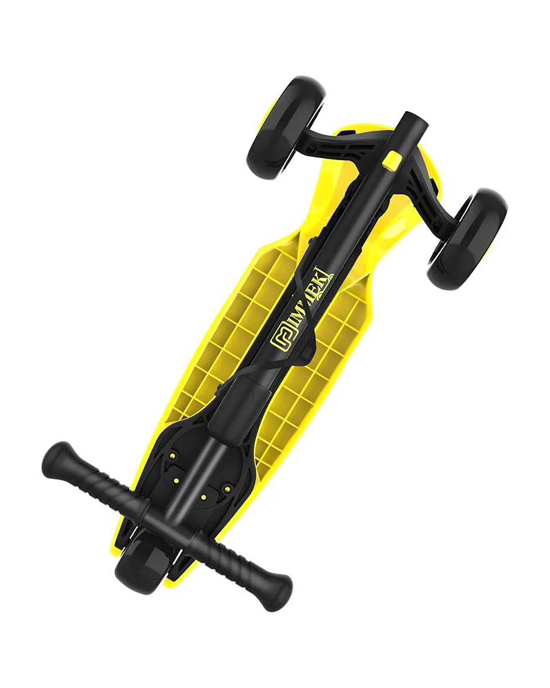 IMMEK Kids Scooter LED Light-Up Wheels Adjustable Yellow - Image 3