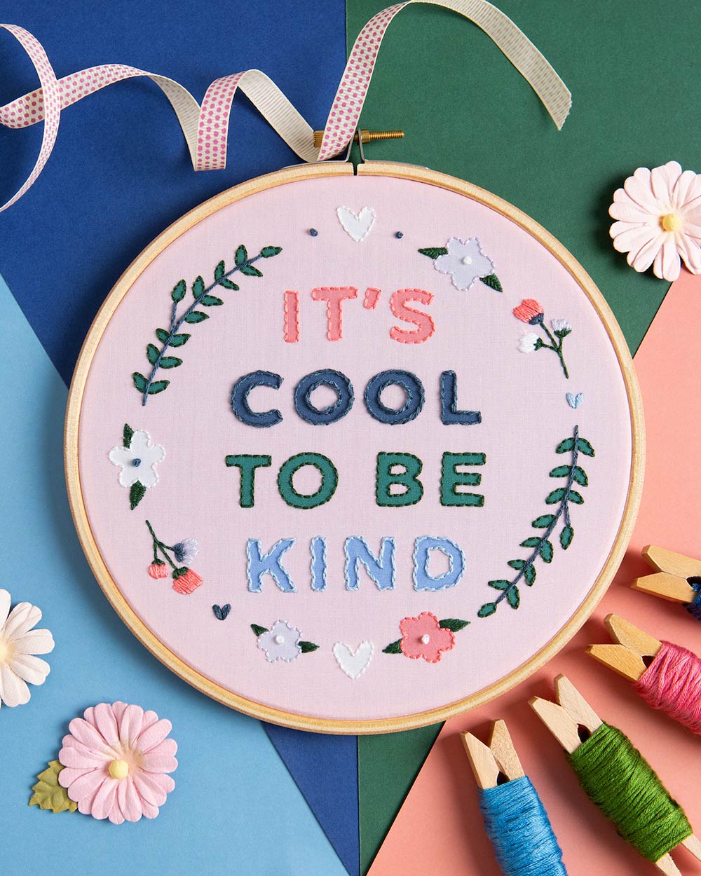 It's Cool To Be Kind Embroidery Kit - Image 4