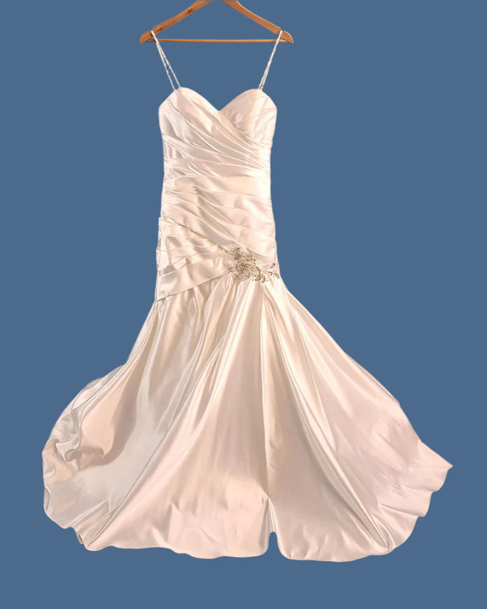 Ivory Fitted Bodice Wedding Dress Size 10 - Image 2