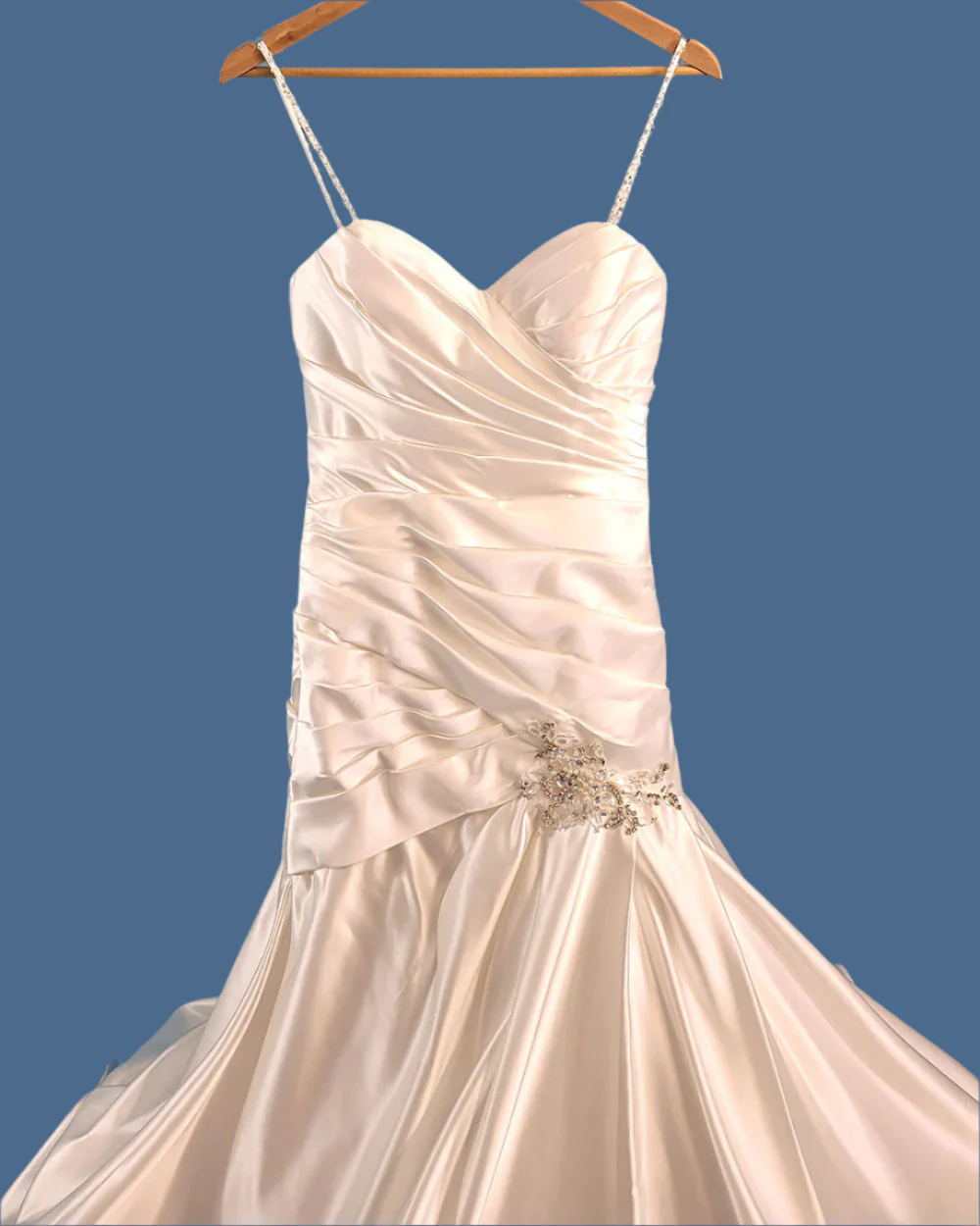Ivory Fitted Bodice Wedding Dress Size 10 - Image 3