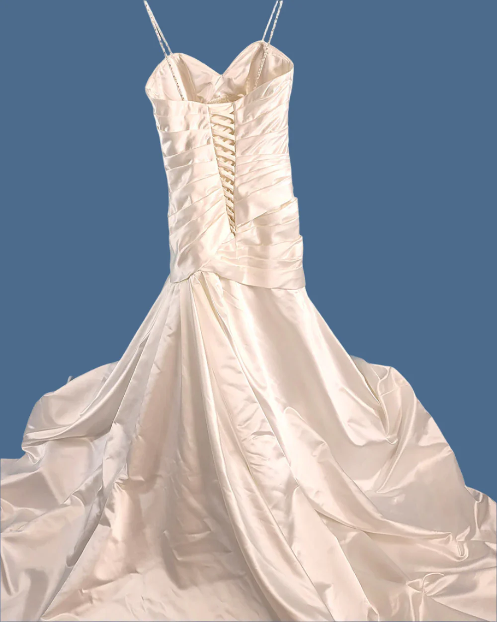 Ivory Fitted Bodice Wedding Dress Size 10 - Image 8