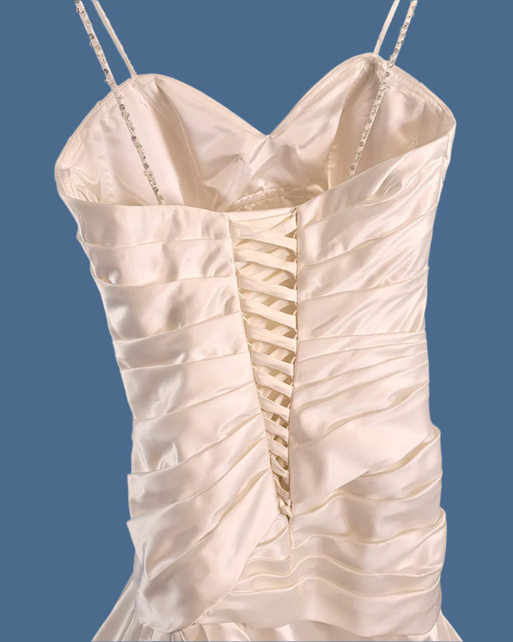 Ivory Fitted Bodice Wedding Dress Size 10 - Image 9