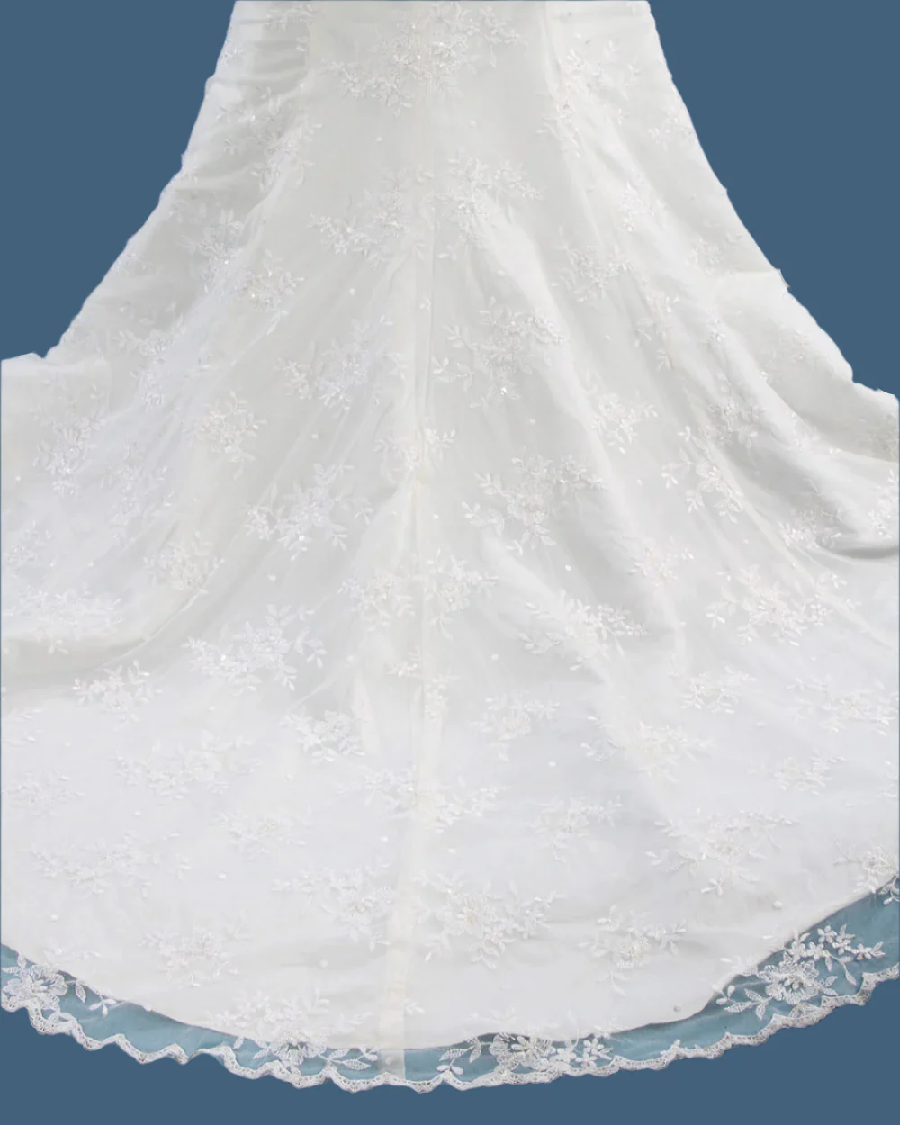 Ivory Strapless Fishtail Wedding Dress - Image 11