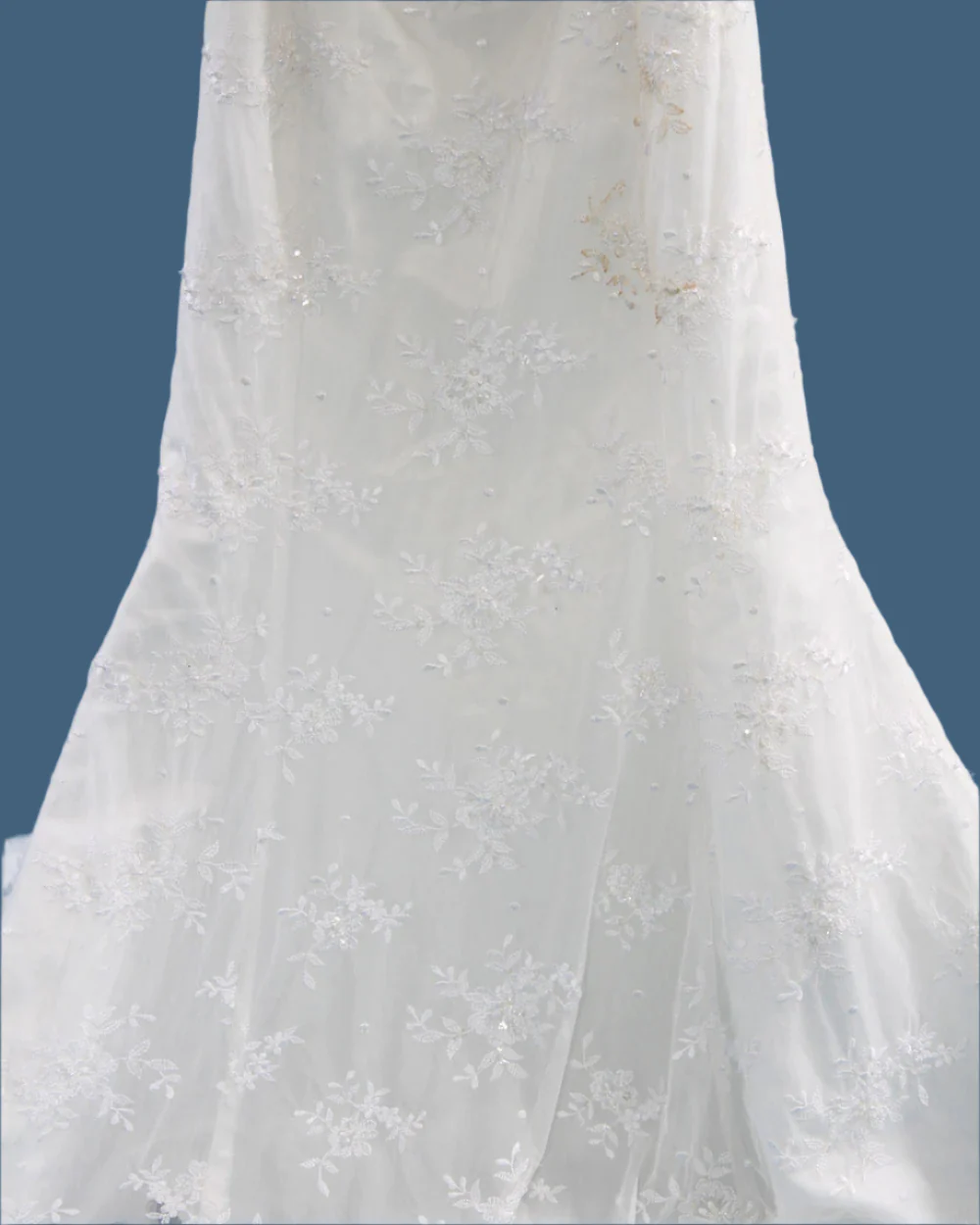 Ivory Strapless Fishtail Wedding Dress - Image 8