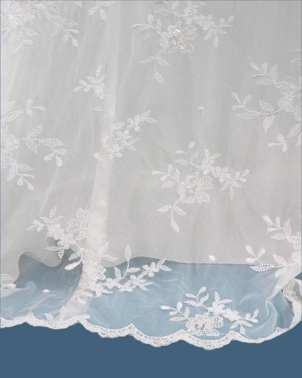 Ivory Strapless Fishtail Wedding Dress - Image 9