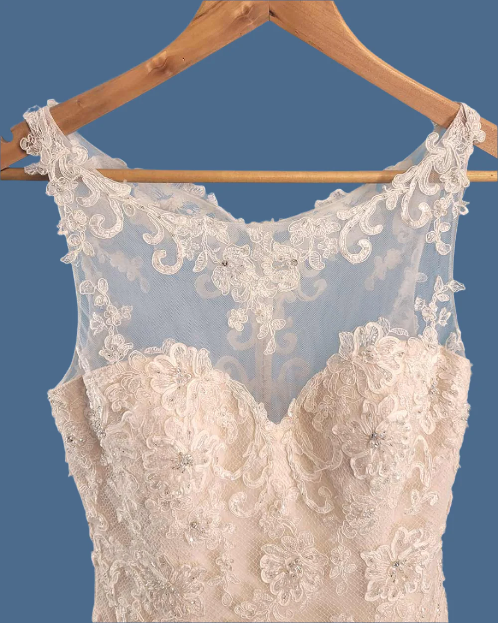 Jasmine Couture Champagne A line Wedding Dress Size 10 - Image 3