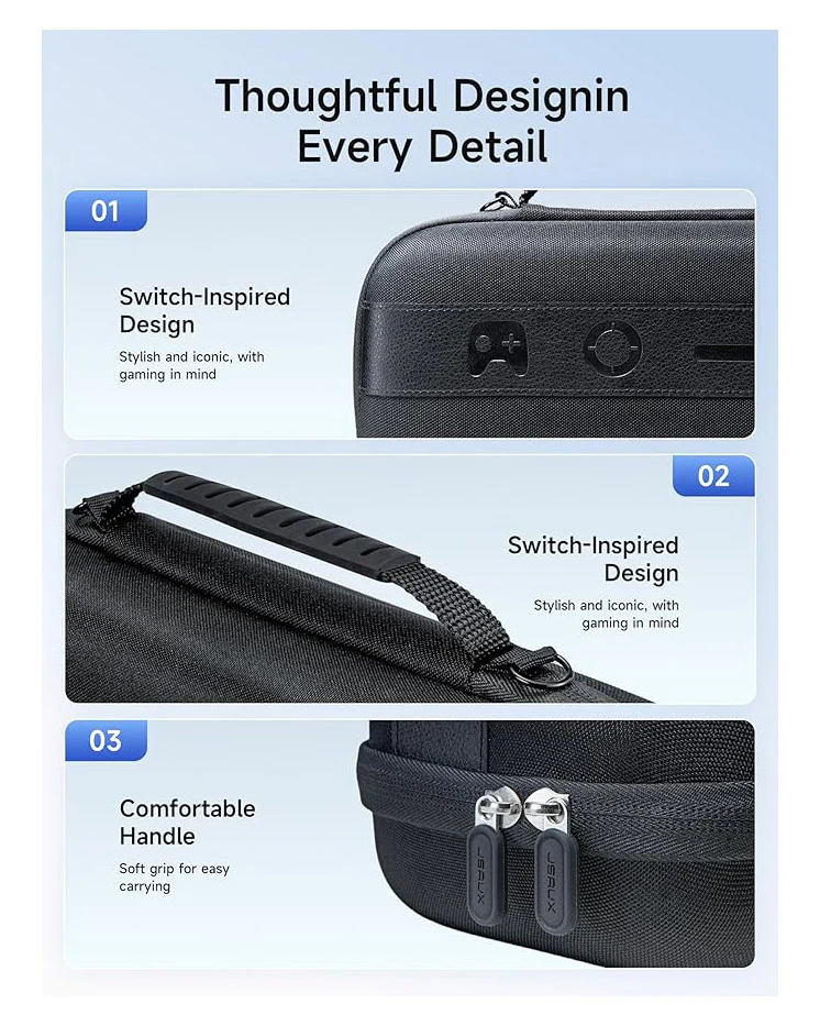 JSAUX Carry Case hard Shell  for Nintendo Switch 2 Black - Image 6