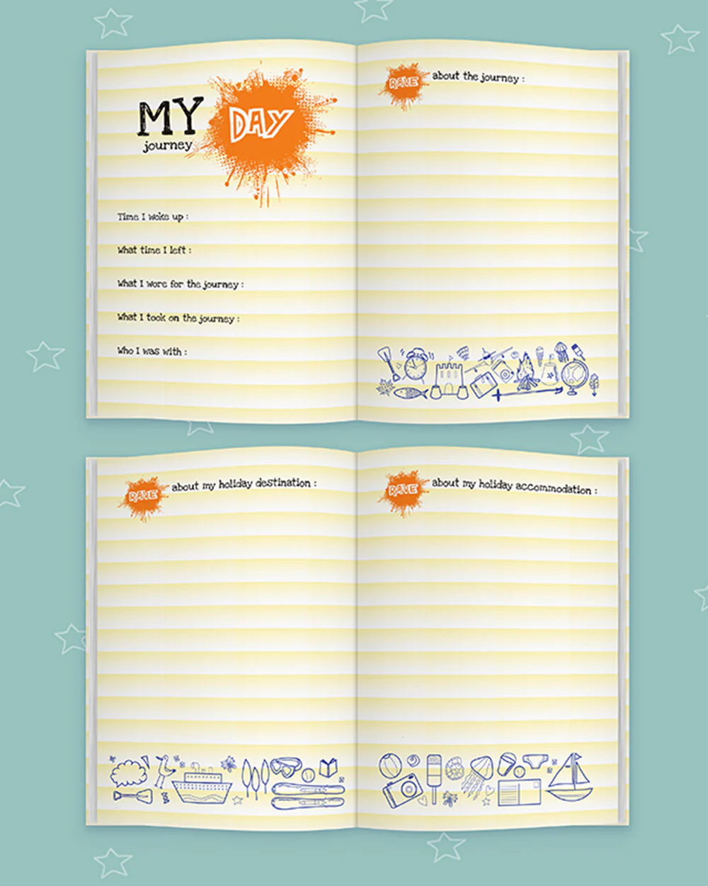 Kids Activity Book Rant & Rave, About My Holiday - Image 4