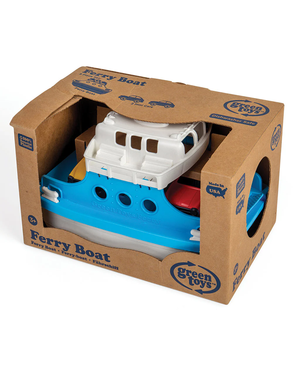 Kids Ferry Boat Cars Toy 100% Recycled Plastic 3+ - Image 9