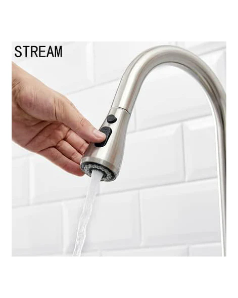 Kitchen Sink Mixer Tap  Pull Down 3 Function Sprayer - Image 6