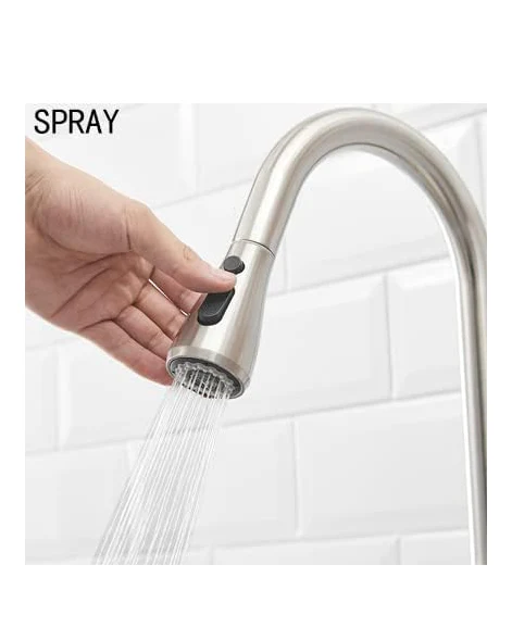 Kitchen Sink Mixer Tap  Pull Down 3 Function Sprayer - Image 7