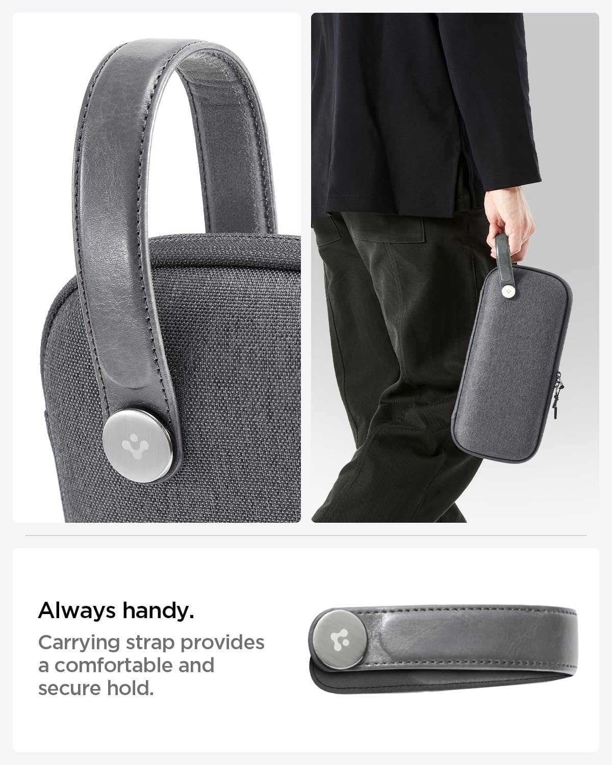 Klasden Compact Carrying Pouch for Nintendo Switch 2 Grey - Image 4
